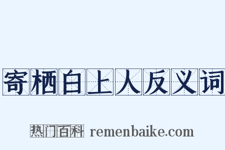 寄栖白上人反义词是什么意思的图片
